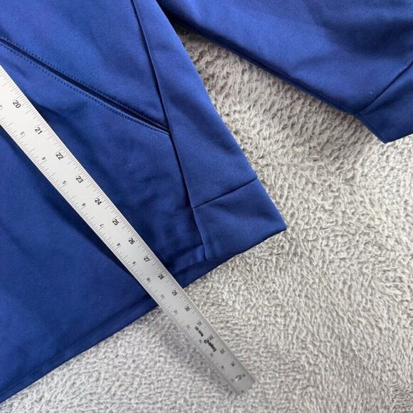 Nike Sweatshirt Men's Medium Blue Hoodie Pullover Dri Fit Center Swoosh Jumper - Picture 3 of 9